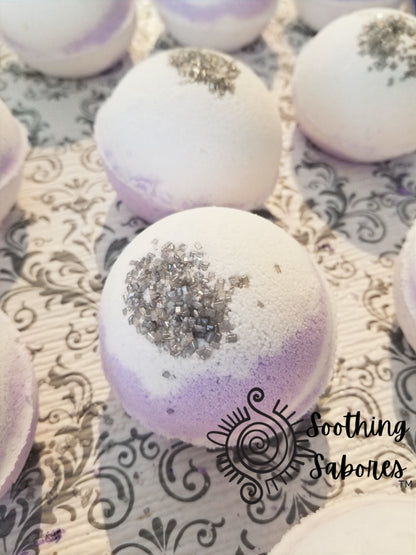 Lavender Foaming Bath Bombs