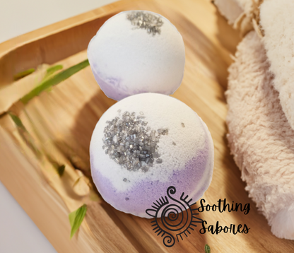 Lavender Foaming Bath Bombs