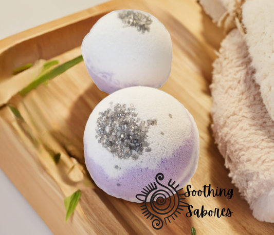 Lavender Foaming Bath Bombs