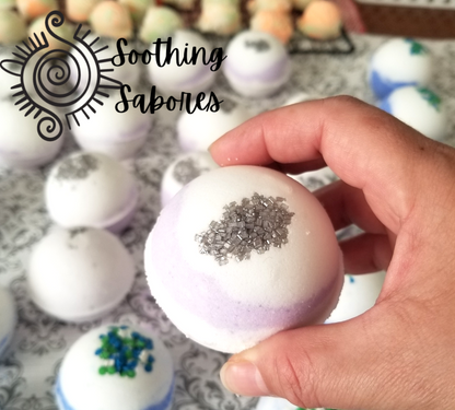 Lavender Foaming Bath Bombs