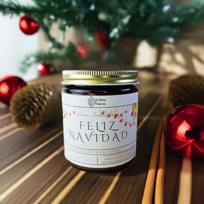 Feliz Navidad Candle