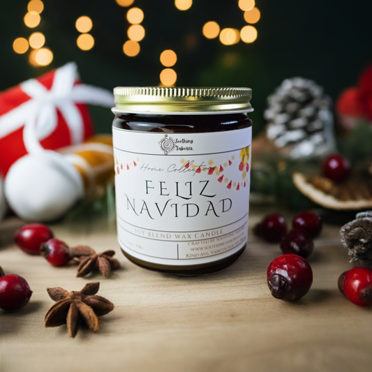 Feliz Navidad Candle